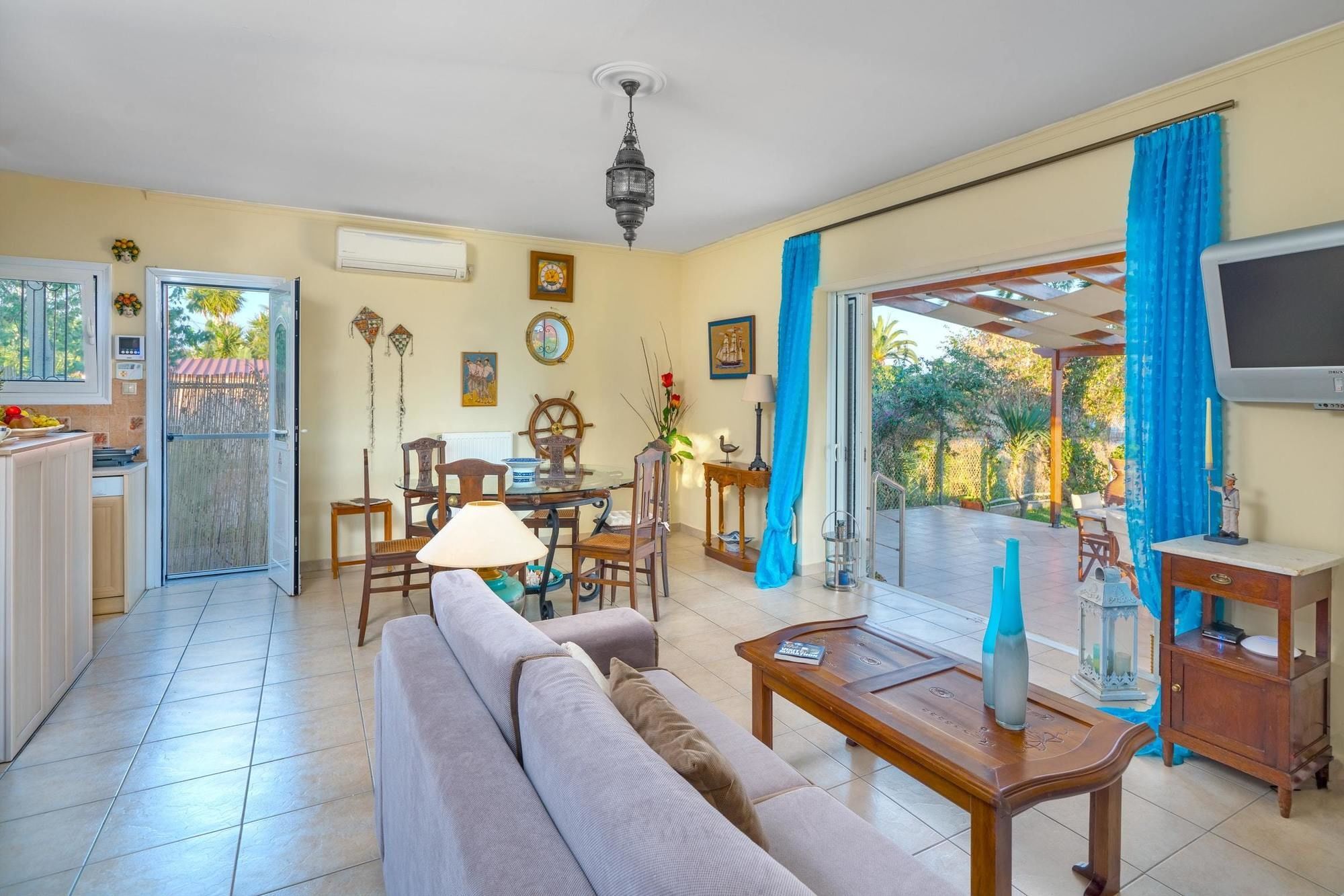 Maria'S Seaside Villa - House With 3 Rooms In Marathon, With Wonderful Екстер'єр фото
