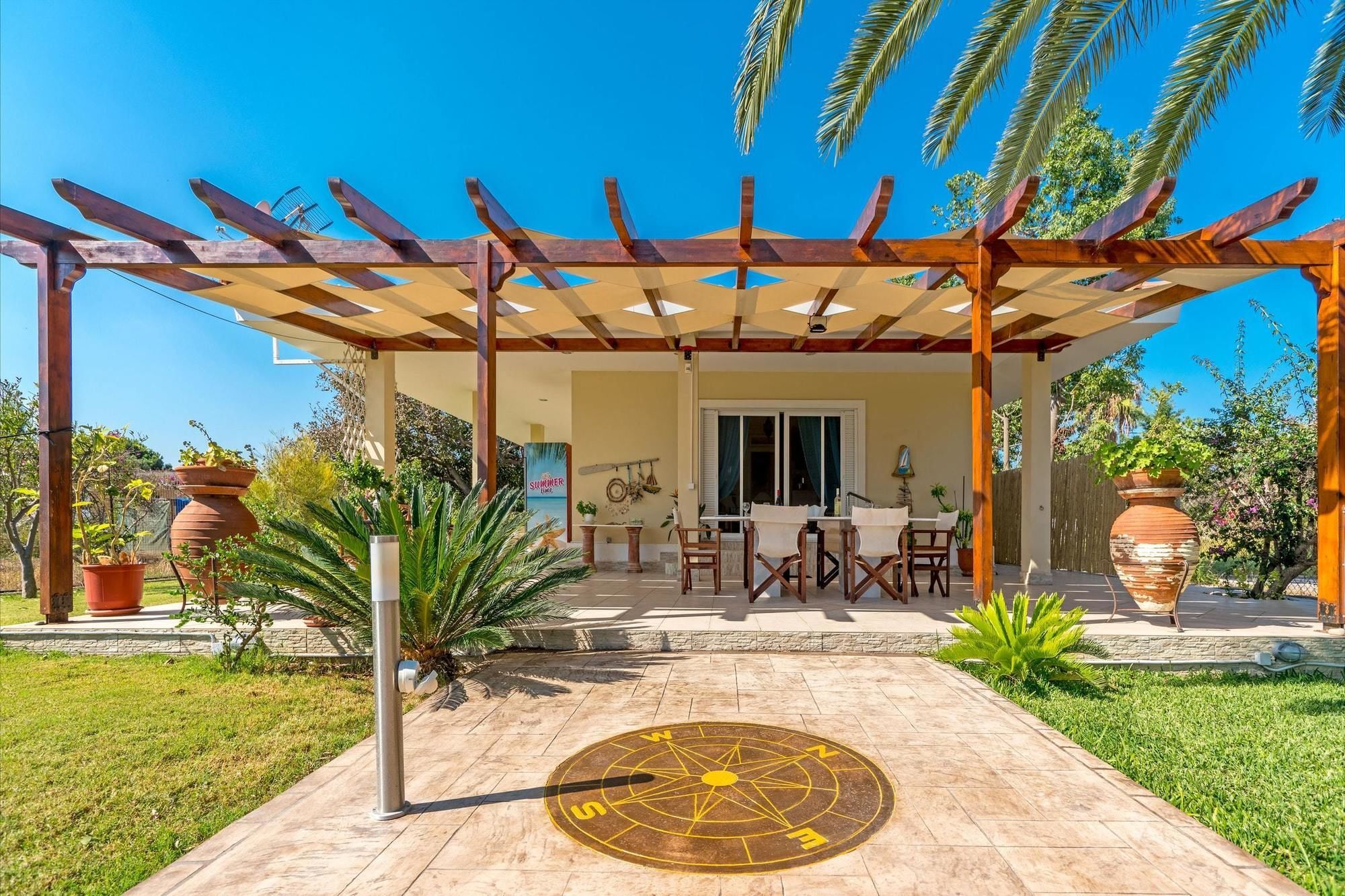 Maria'S Seaside Villa - House With 3 Rooms In Marathon, With Wonderful Екстер'єр фото