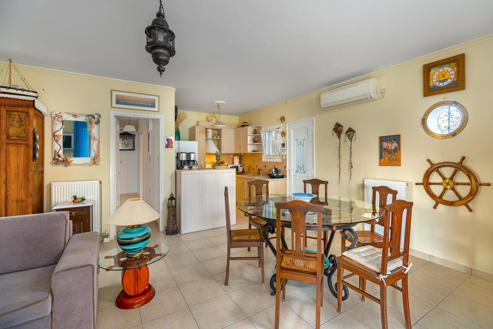 Maria'S Seaside Villa - House With 3 Rooms In Marathon, With Wonderful Екстер'єр фото