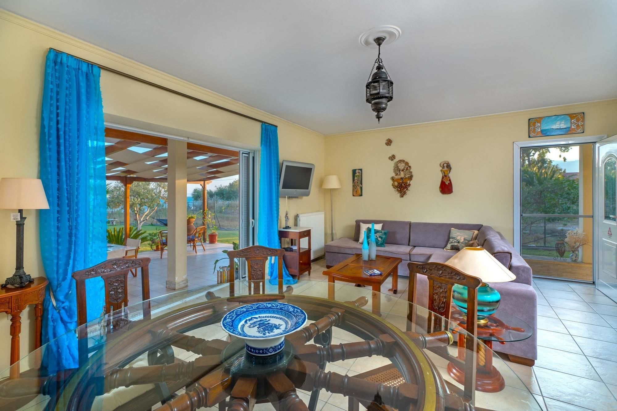 Maria'S Seaside Villa - House With 3 Rooms In Marathon, With Wonderful Екстер'єр фото