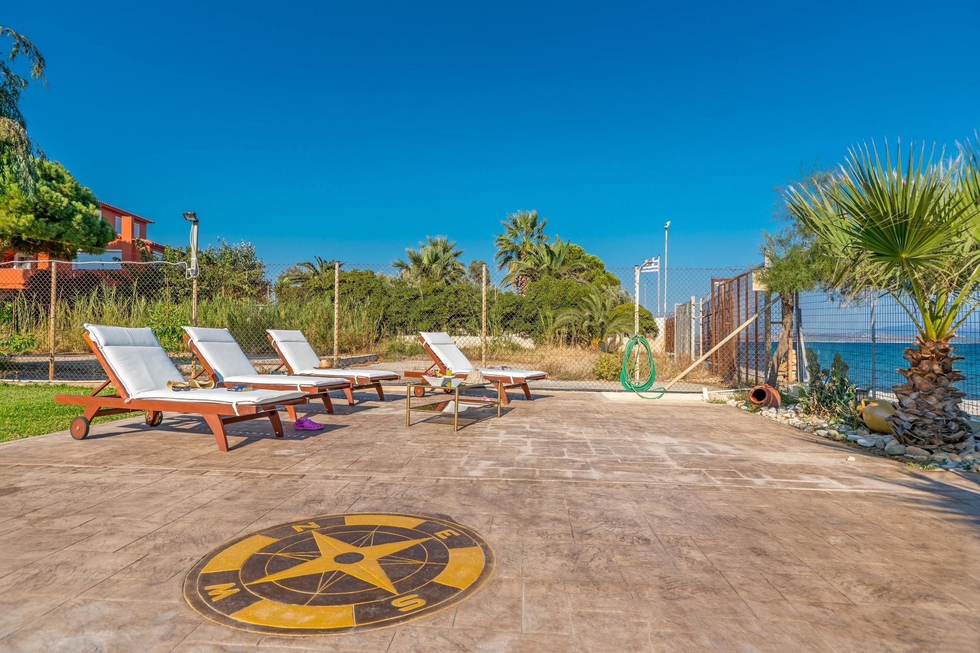 Maria'S Seaside Villa - House With 3 Rooms In Marathon, With Wonderful Екстер'єр фото