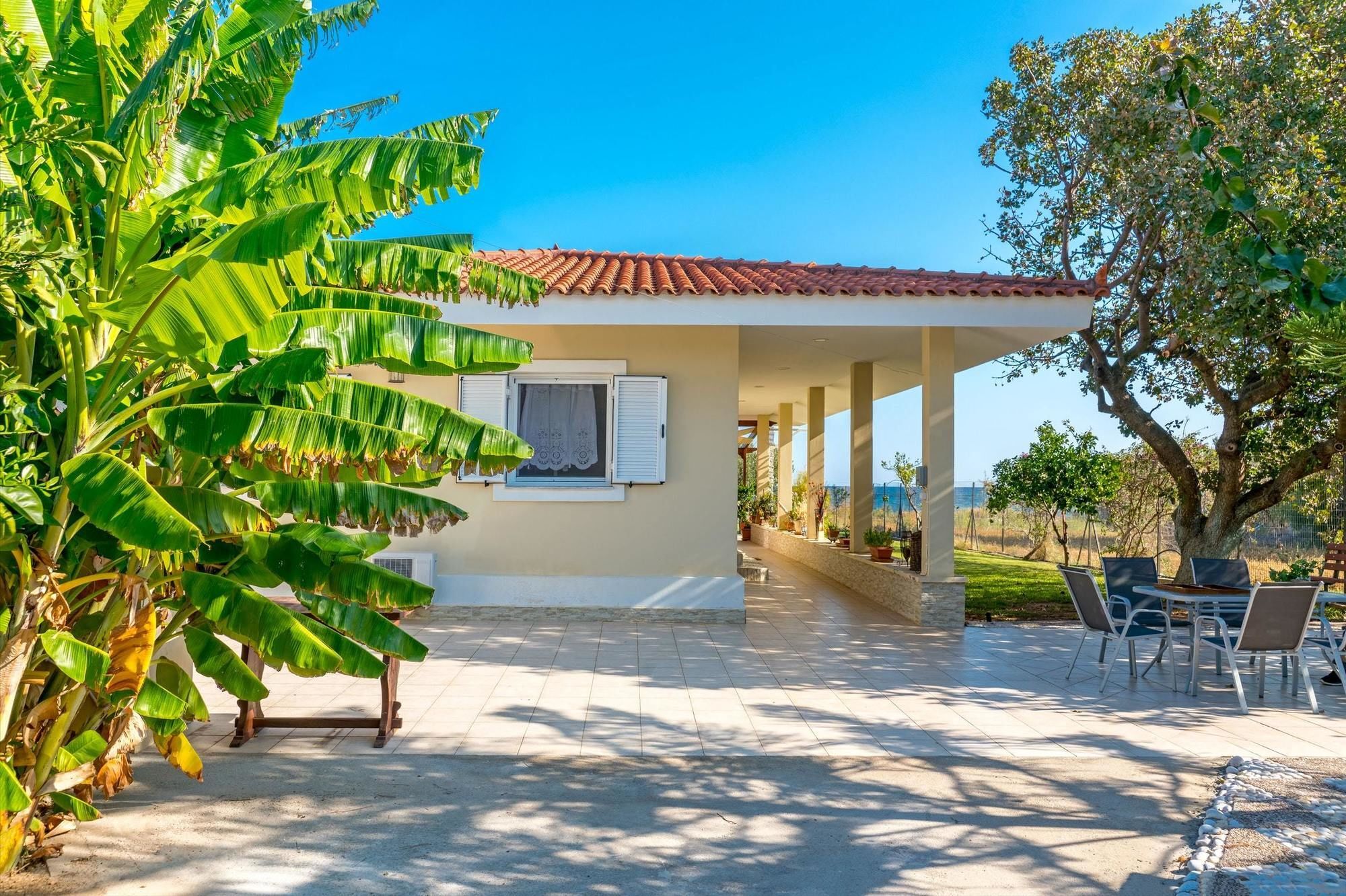 Maria'S Seaside Villa - House With 3 Rooms In Marathon, With Wonderful Екстер'єр фото