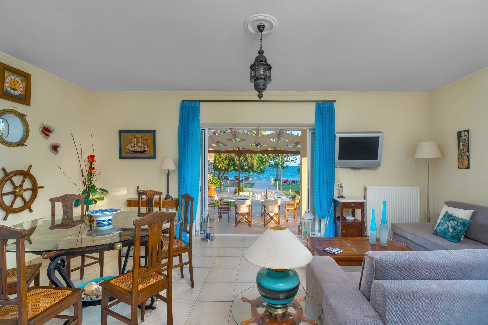 Maria'S Seaside Villa - House With 3 Rooms In Marathon, With Wonderful Екстер'єр фото